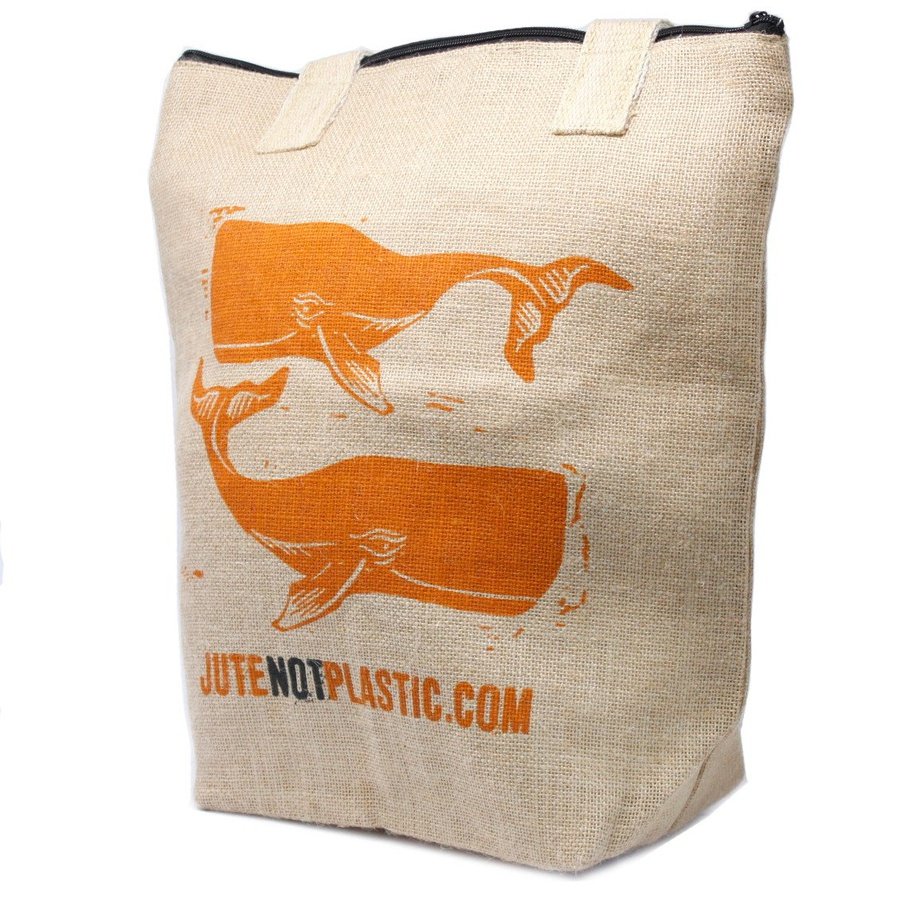 Eco Jute Whale Bag (orange)